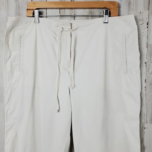 Talbots Stretch Capri Pants Tan Size 18 - Picture 4 of 12